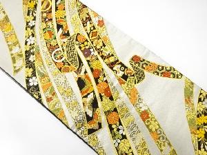 熨斗に宝尽くし・古典柄織り出し　袋帯